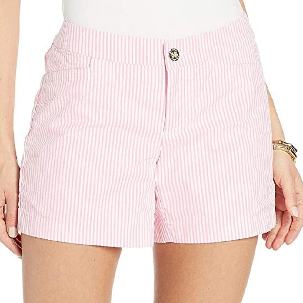 Lilly Pulitzer Pink Seersucker Kelly Shorts